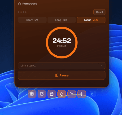 Winotch Pomodoro focus timer